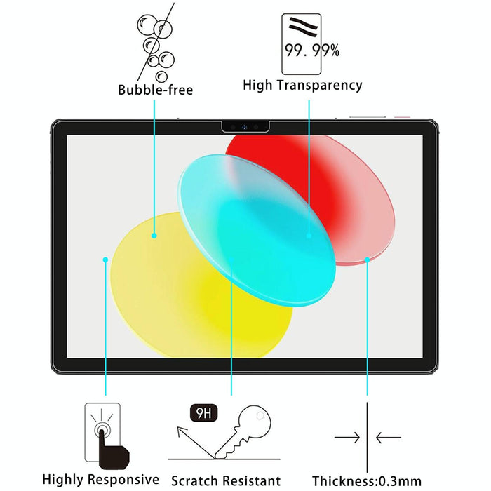 2Pcs 9H 0.3Mm Explosion-Proof Tempered Glass Film