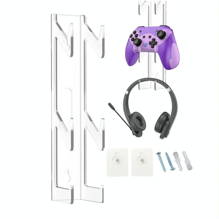 Yx072-1 Acrylic Game Controller And Headphone Wall Mount