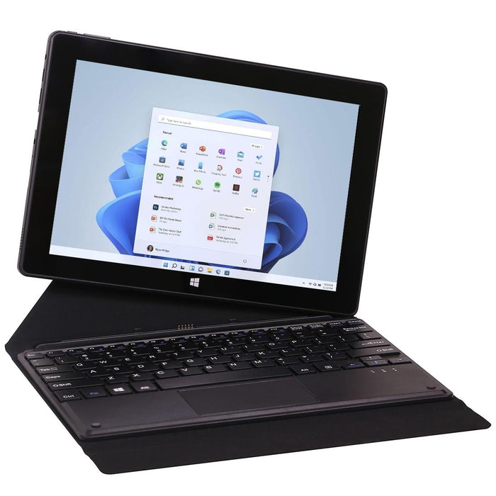 10.1 2 In 1 Tablet Pc 12Gb 128Gb Windows 11 Intel Quad Core Keyboard