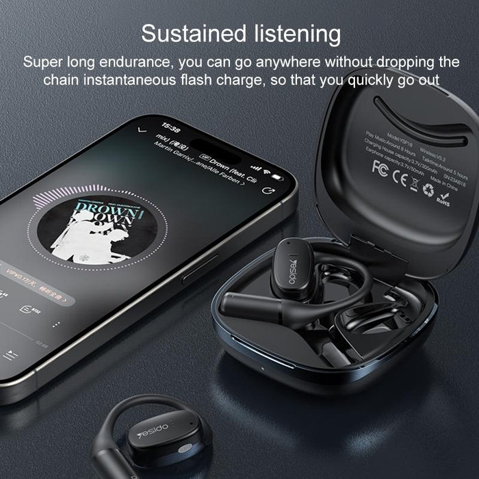 Ysp18 Ows Open Wireless Bluetooth Earphone Black