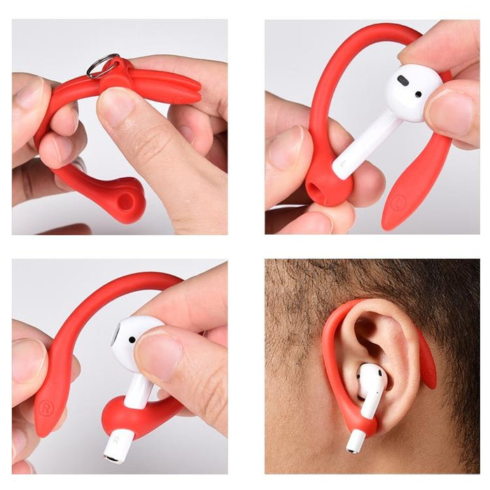 For 1 / 2 / Pro / 3 Wireless Earphones Silicone Anti-Lost Lanyard Ear Hook