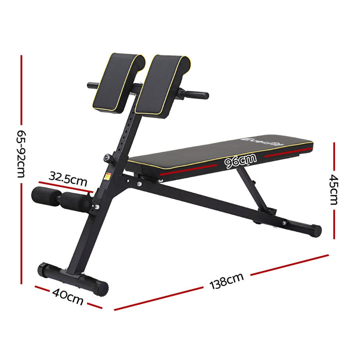 Roman Chair Adjustable Weight Bench Strength Training Preacher Curls