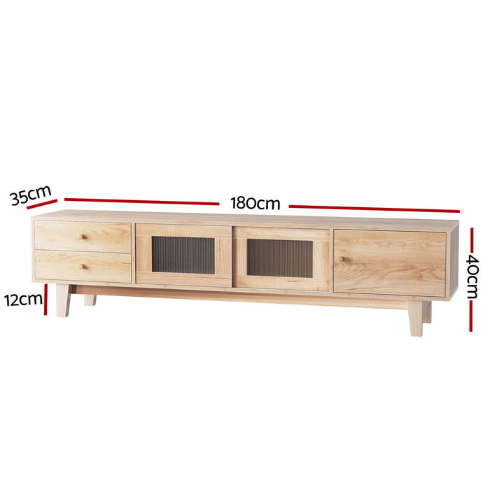 Tv Cabinet Entertainment Unit Stand Storage Drawer 180Cm