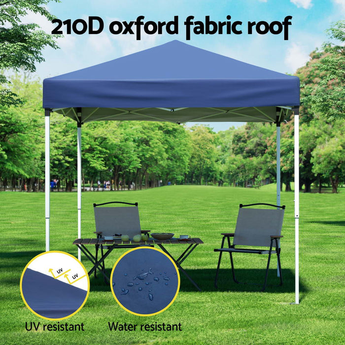 Gazebo 2X2M Outdoor Patio Garden Marquee Shade W/ Base Pods Blue