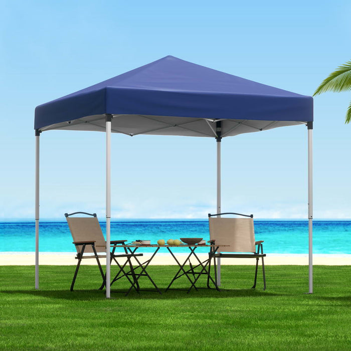 Gazebo 2X2M Outdoor Patio Garden Marquee Shade W/ Base Pods Blue