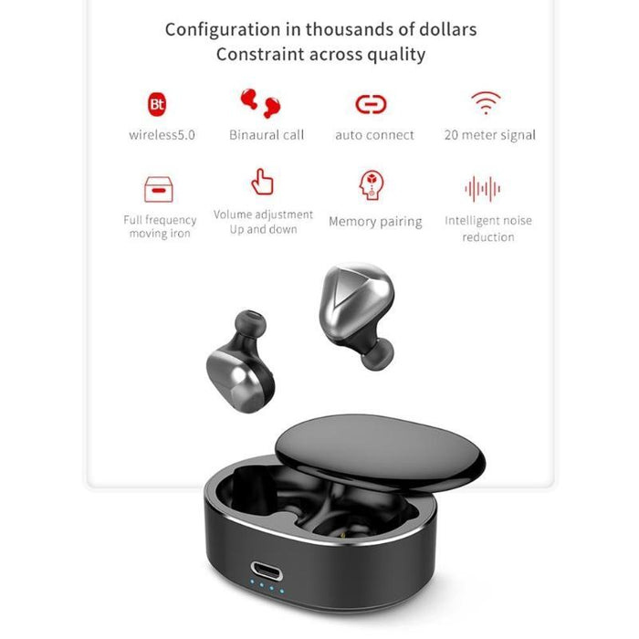 Wireless Noise Cancelling Headphones Binaural Calls