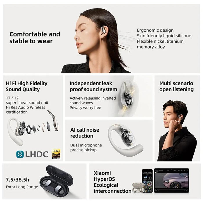 Wireless Open Ear Bluetooth Earbuds 5.3