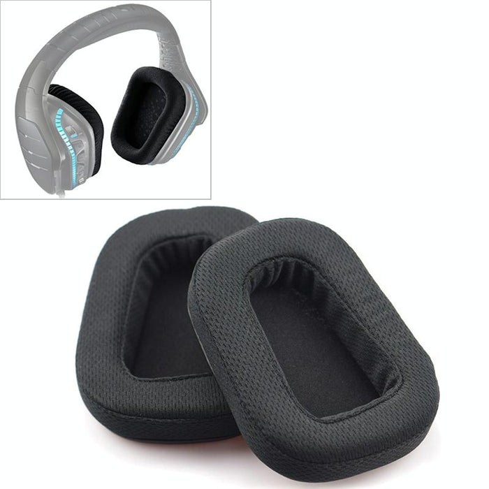 2 Pcs For Logitech G633 G933 Earphone Cushion Cover Earmuffs Replacement Earpads With Mesh Leather