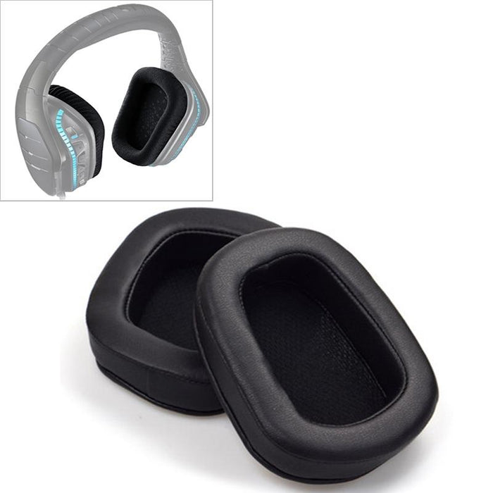 2 Pcs For Logitech G633 G933 Earphone Cushion Cover Earmuffs Replacement Earpads With Mesh Leather