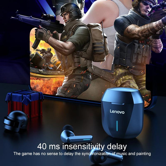 Xg01 Ipx5 Waterproof Dual Microphone Noise Reduction Bluetooth Gaming Earphone With Charging Box & Led Breathing Light