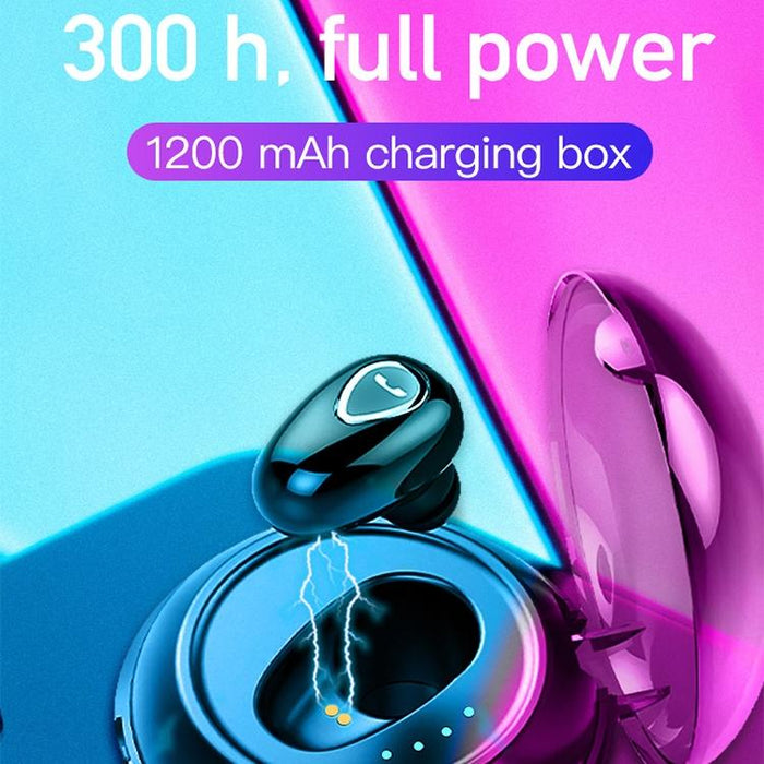 Yx01 Sweatproof Bluetooth 4.1 Wireless Bluetooth Earphone With Charging Box Support Memory Connection & Hd Call