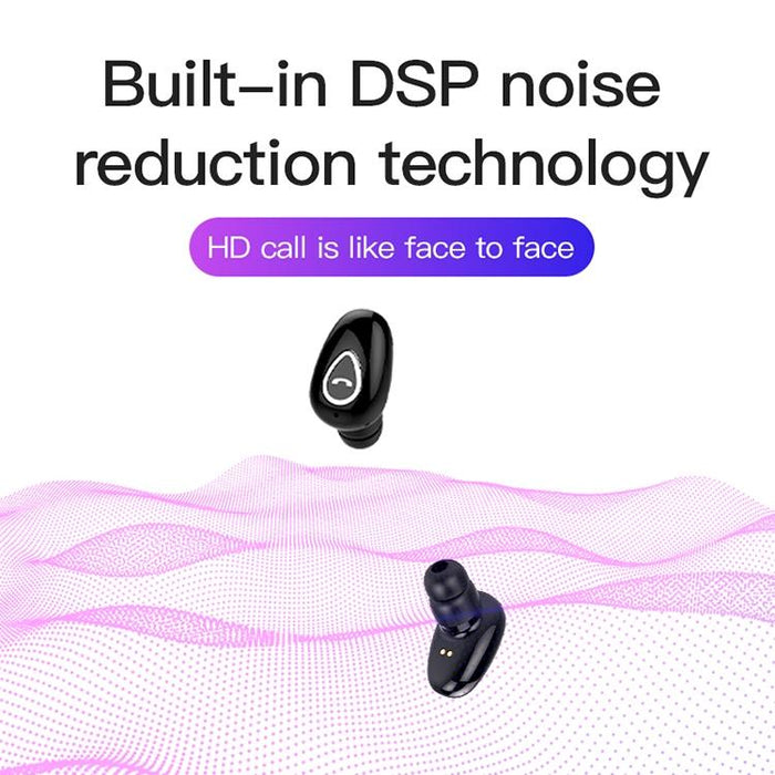 Yx01 Sweatproof Bluetooth 4.1 Wireless Bluetooth Earphone With Charging Box Support Memory Connection & Hd Call