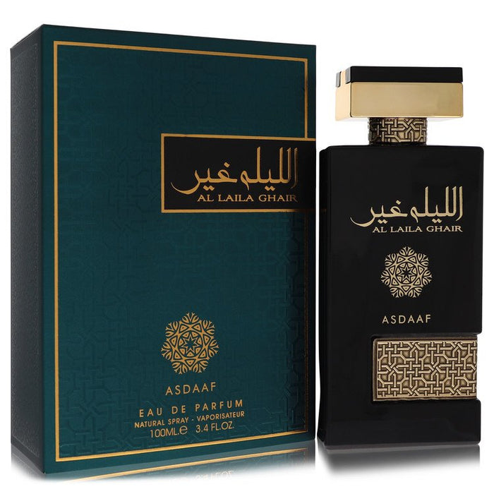 Lattafa Asdaaf Al Laila Ghair Eau De Parfum Spray By Lattafa For Men-100 Ml