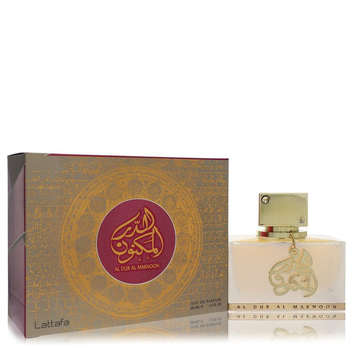 Lattafa Al Dur Al Maknoon Gold Eau De Parfum Spray By Lattafa For Men-100 Ml