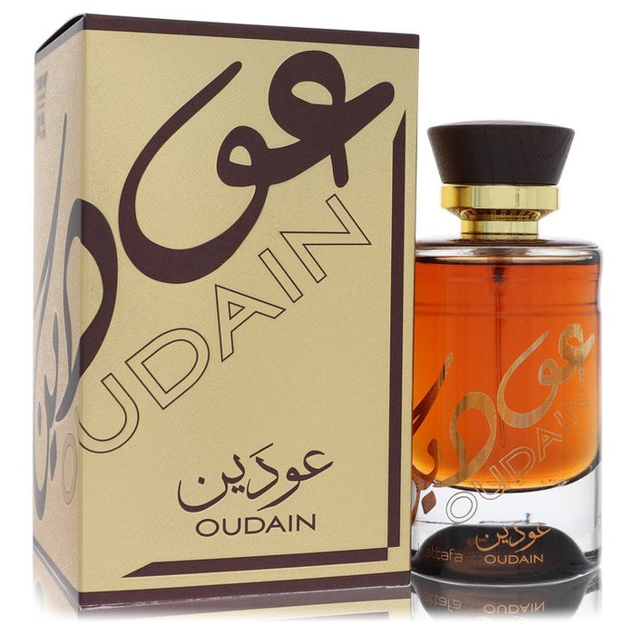 Lattafa Oudain Eau De Parfum Spray By Lattafa For Men-100 Ml