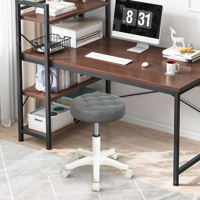 Goslash Picks Rolling Bar Stool - Grey 48Cm X 48Cm X 60Cm