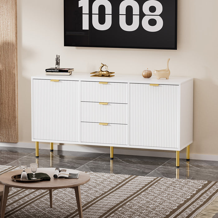 Buffet Sideboard - White Gold