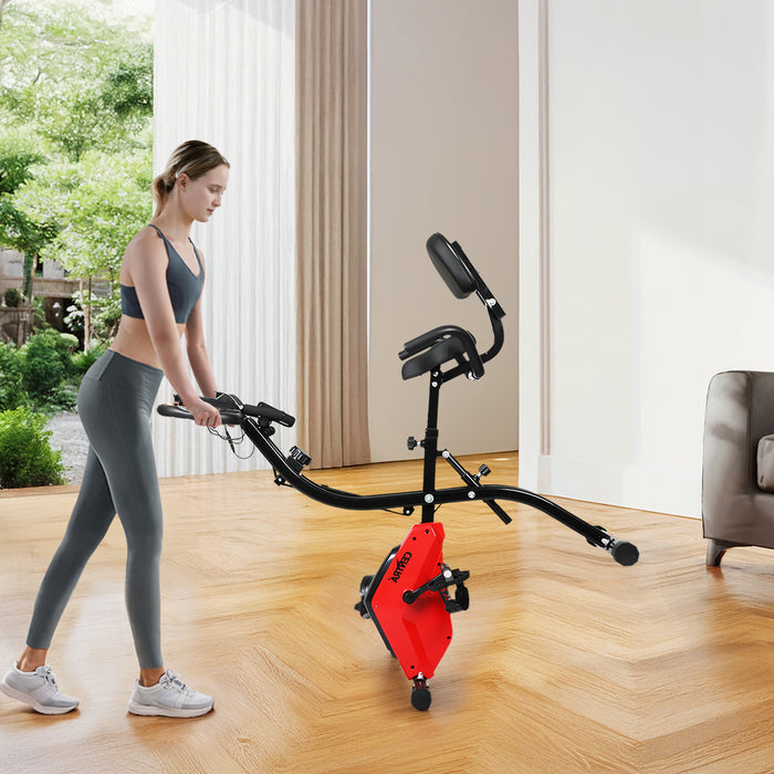 Exercise Bike - Black Red