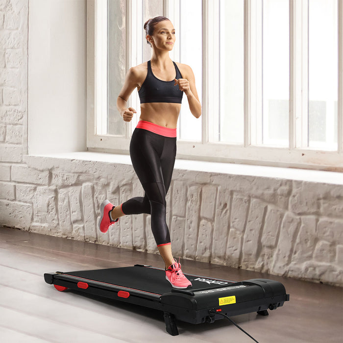 Walking Treadmill - Black Red 111Cm X 49.3Cm X 12.5Cm