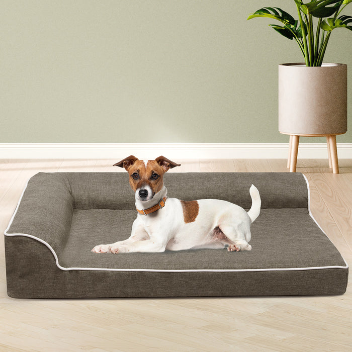 Goslash Picks Orthopedic Dog Bed L Coffee