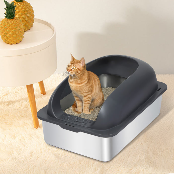 Goslash Picks Cat Litter Box - Grey