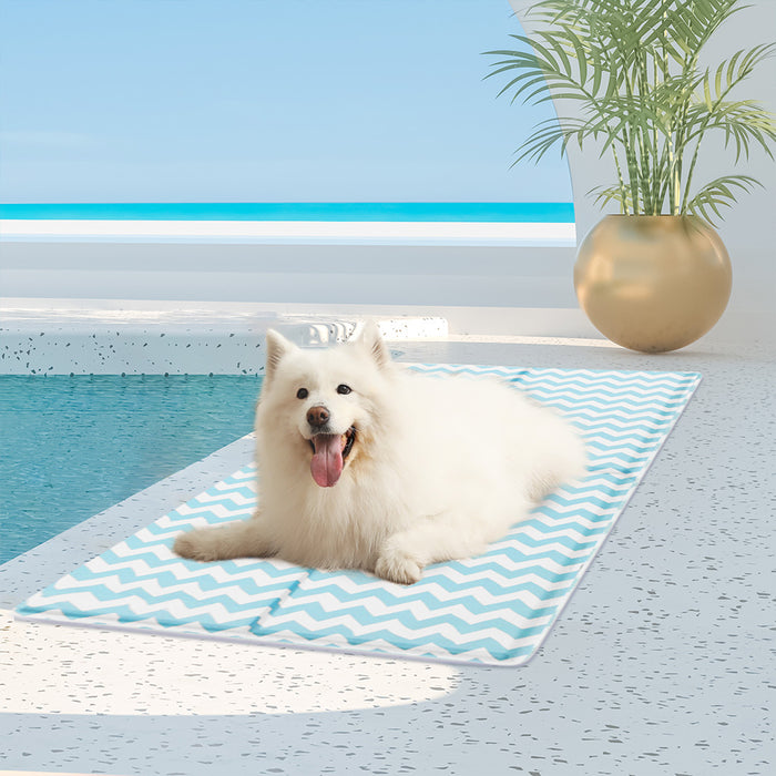 Goslash Picks Pet Cooling Mat Xl Blue