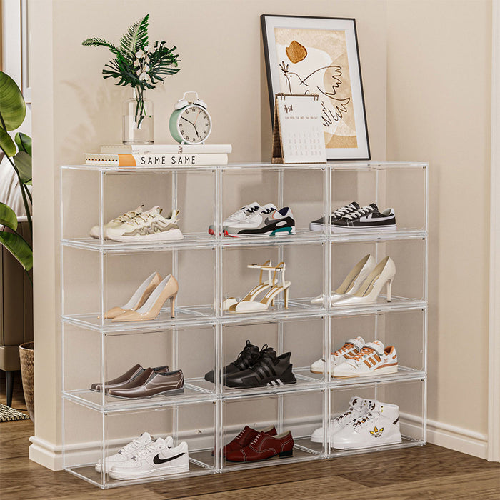 Goslash Picks 1Pc Shoe Box Storage Display Stackable