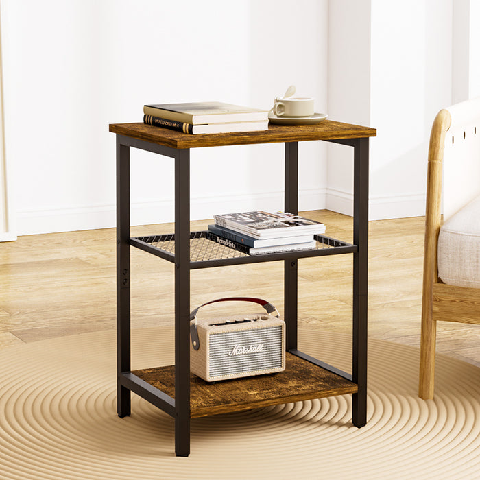 Goslash Picks 3-Tier Side Table - Brown And Black M 29Cmx39Cmx54Cm