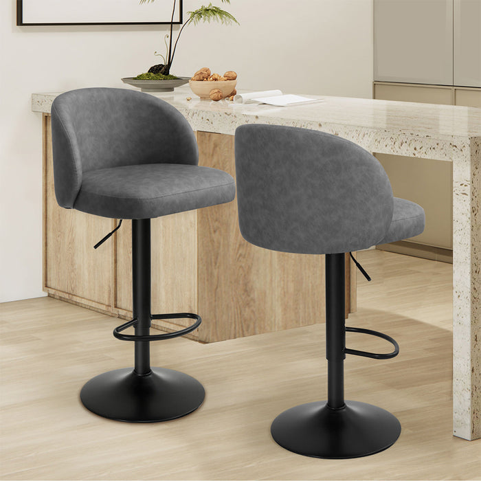 Goslash Picks Rolling Bar Stool - Grey 47Cm X 40Cm X 62Cm