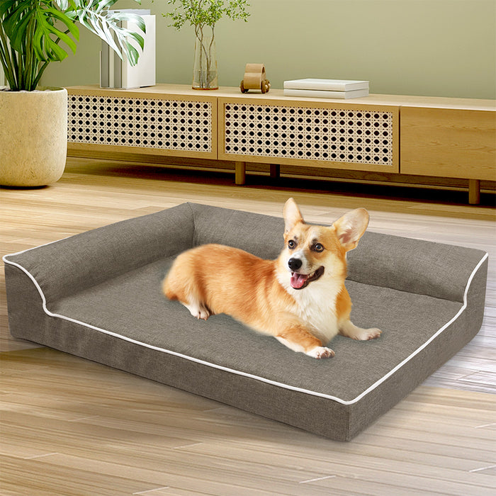 Goslash Picks Orthopedic Dog Bed L Coffee