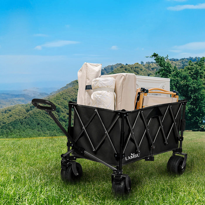 Goslash Picks Folding Wagon Cart Black