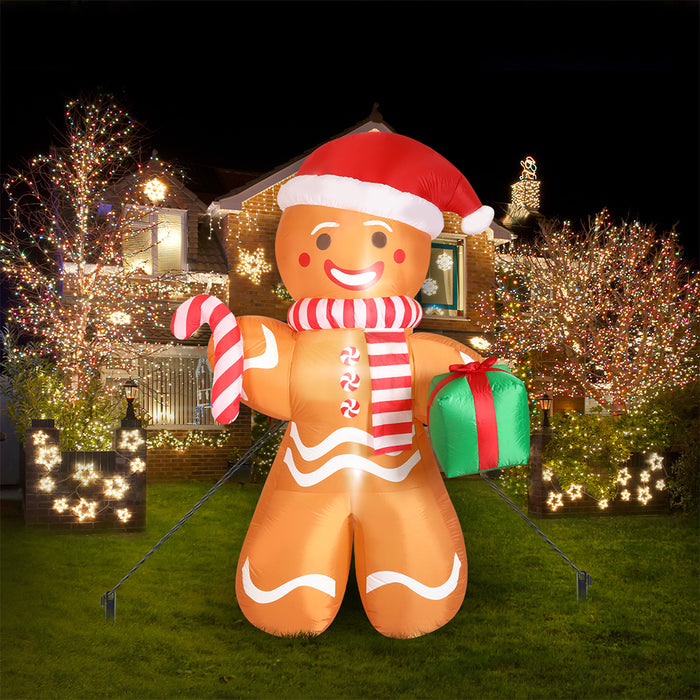 Goslash Picks Christmas Inflatable Outdoor Gingerbread Man 2.5M