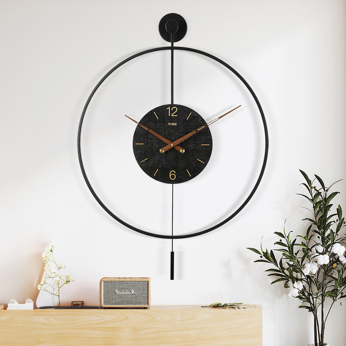 Goslash Picks Round Wall Clock 60Cm Large Modern Home Decoration