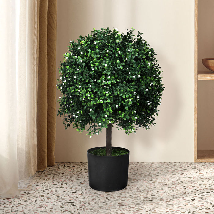 Goslash Picks Artificial Boxwood Topiary Ball Tree