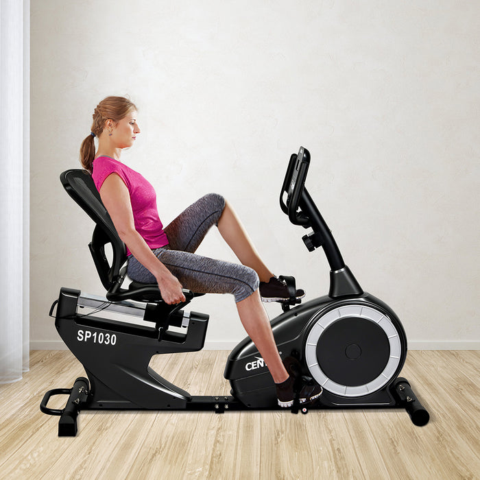 Recumbent Exercise Bike - Black Grey