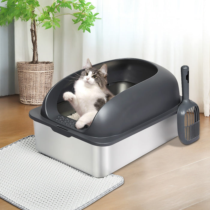 Goslash Picks Cat Litter Box - Grey