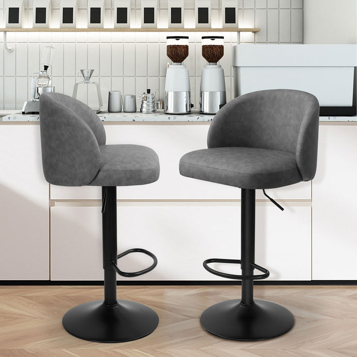 Goslash Picks Rolling Bar Stool - Grey 47Cm X 40Cm X 62Cm