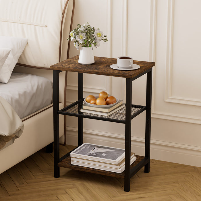 Goslash Picks 3-Tier Side Table - Brown And Black M 29Cmx39Cmx54Cm