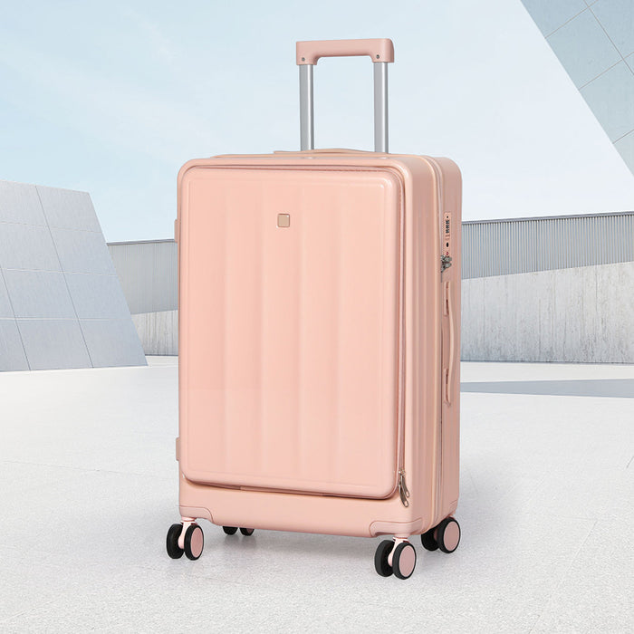 Goslash Picks 26" Luggage Trolley Travel Hard Pink