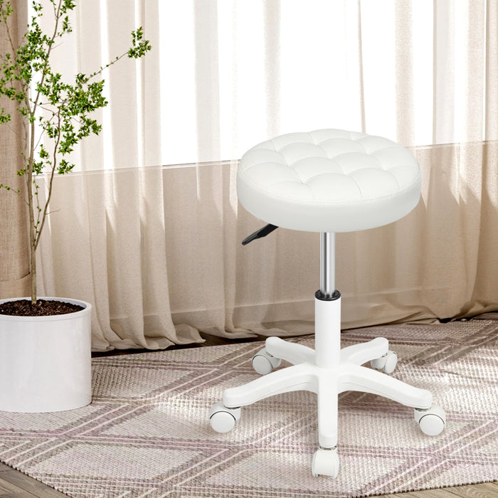 Goslash Picks Rolling Bar Stool - Beige