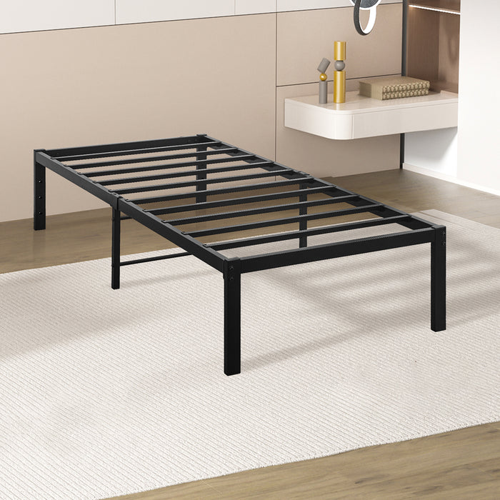 Goslash Picks Single Size Metal Bed Frame Heavy Duty Storage Space