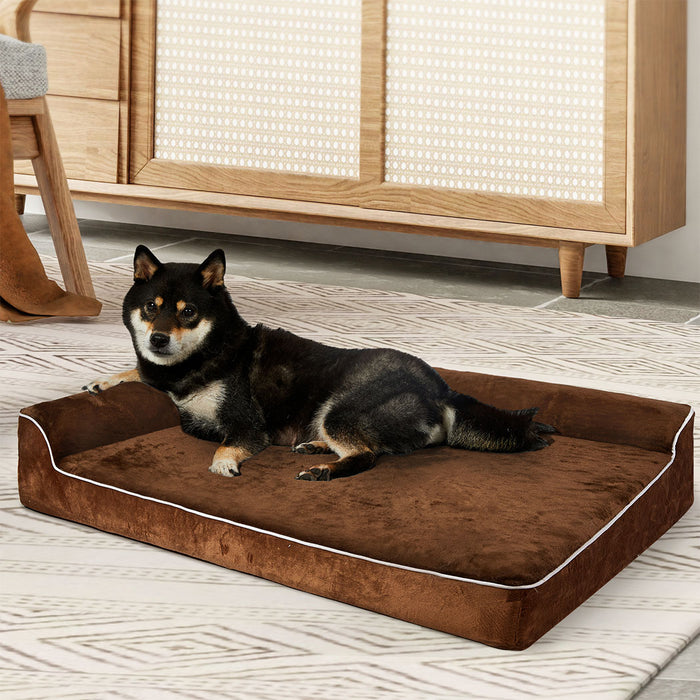 Goslash Picks Orthopedic Dog Bed L Coffee