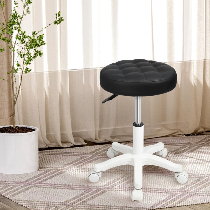 Goslash Picks Rolling Bar Stool - Black