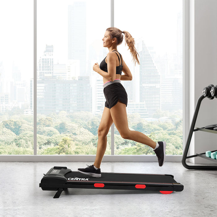 Walking Treadmill - Black Red 111Cm X 49.3Cm X 12.5Cm