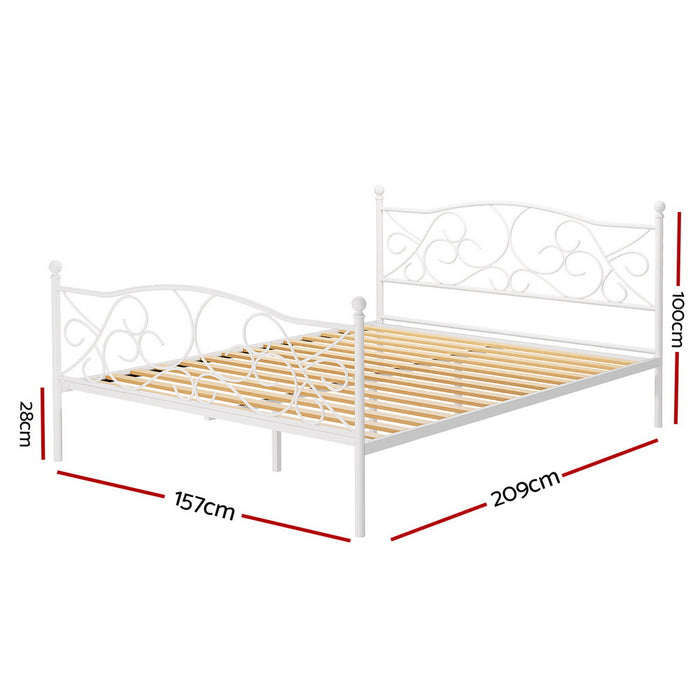 Queen Size Metal Bed Frame Groa
