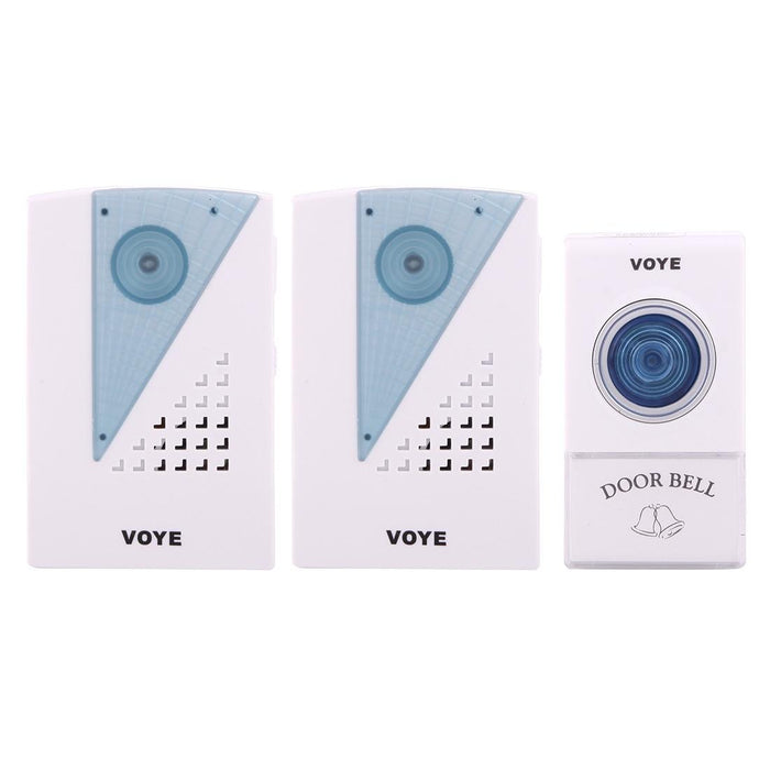 Wireless Smart Music Led Home Doorbell With Dual Receiver - Remote Control Distance 120M Open Air