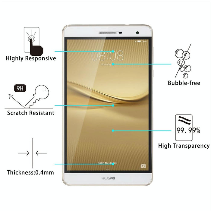 For Huawei Mediapad T2 7.0 Pro 0.4Mm 9H Surface Hardness Full Screen Tempered Glass Screen Protector