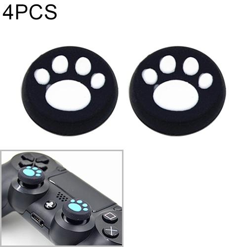 4 Pcs Cute Cat Paw Silicone Protective Cover For Ps4 / Ps3 / Ps2 / Xbox360 / Xboxone / Wiiu Gamepad Joystick