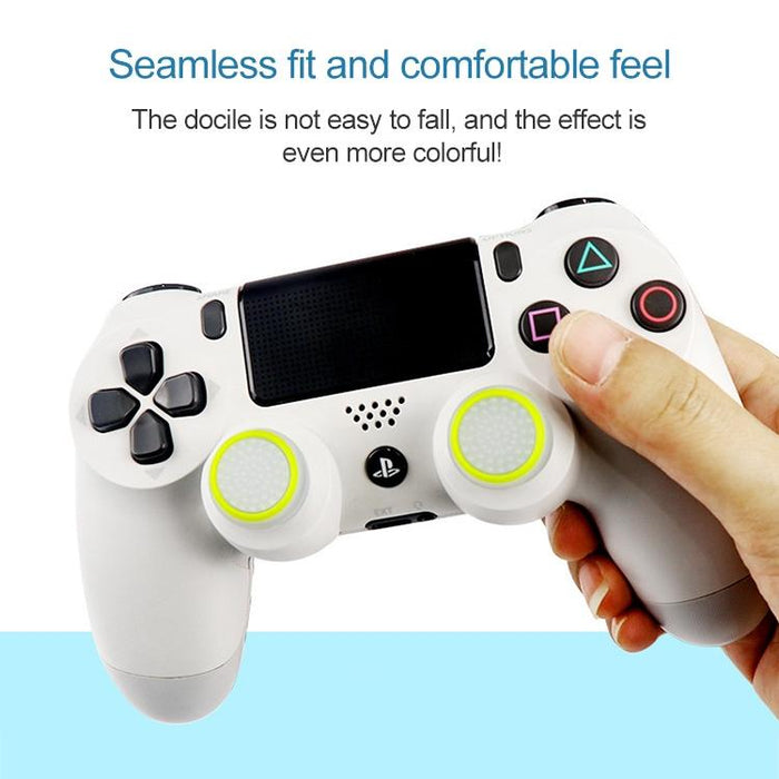 20 Pcs Luminous Silicone Protective Cover For Ps4 / Ps3 / Ps2 / Xbox360 / Xboxone / Wiiu Gamepad Joystick