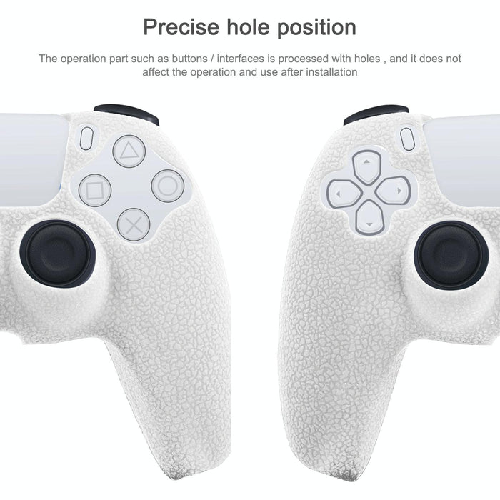 Leather Texture Silicone Protective Case For Ps5